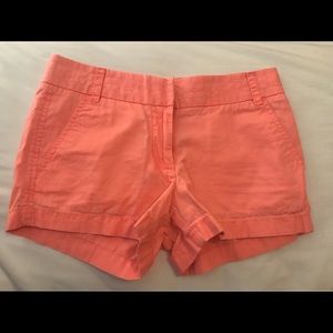 Coral JCrew shorts
